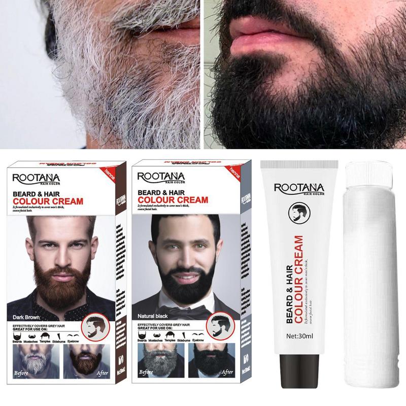 Hair Care Lotion - 2 pièces/ensemble hommes efficace barbe noir